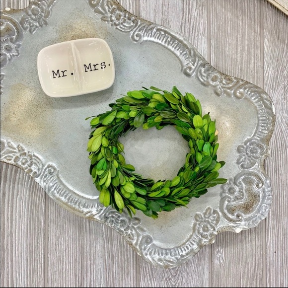 Antiqued Metal Tray - Picture 2 of 4